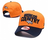 Broncos Country Orange Peaked Adjustable Hat GS,baseball caps,new era cap wholesale,wholesale hats